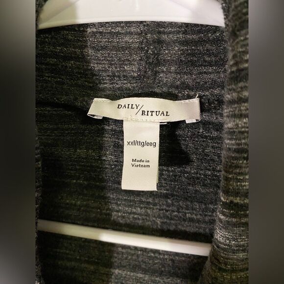 Daily ritual‎ dark grey long cardigan - Picture 2 of 6